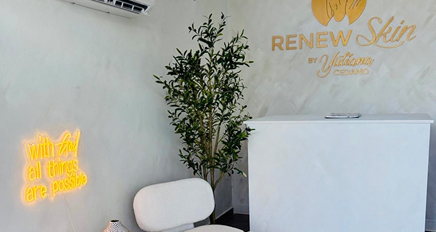 Área de bienvenida de Renew Skin